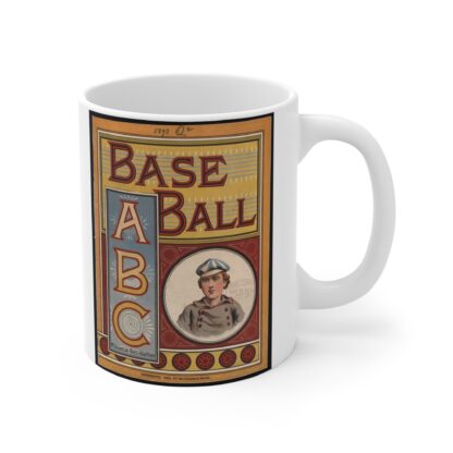 ABC Baseball Book | White Ceramic Mug 11oz - Image 4