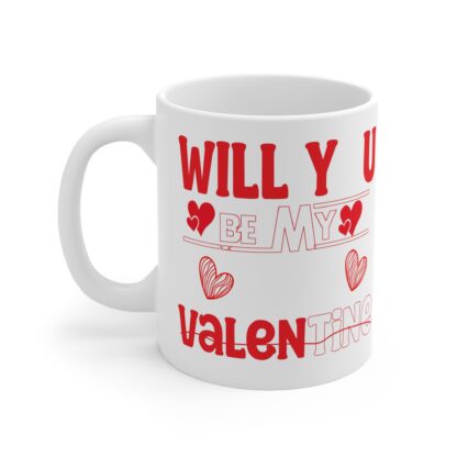 Valentine's Day Love Mug - 'Will You Be My Valentine?' 11oz Coffee Cup - Image 3