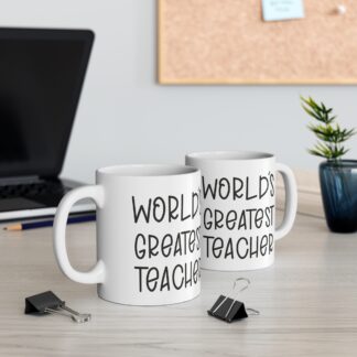World's Greatest Teacher Mug | Perfect Gift for Educators | Inspirational Coffee Cup | Back to School, Teacher Appreciation, Christmas Gift