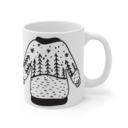 Cozy Sweater Mug - 11oz Holiday Coffee Cup with Winter Design - Image 4