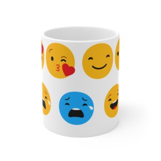 Multi-Emojis | White Ceramic 11oz Mug