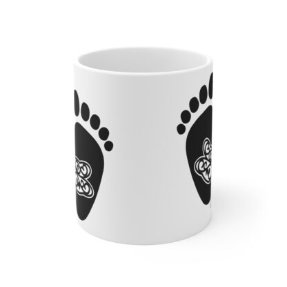 Baby Feet with Dragon Fly | White Ceramic Mug 11oz - Image 2