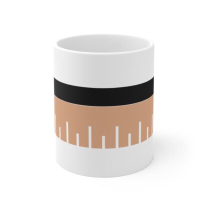 Stylish Ruler Design 11oz Mug - Perfect for Students and Creatives - Image 2