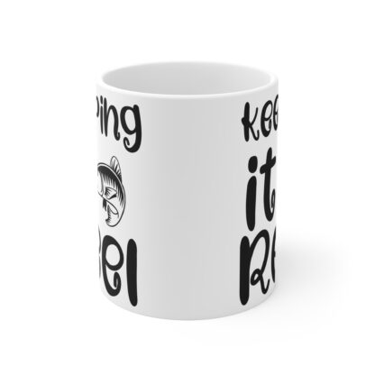 Keeping It Reel Fishing Mug - 11oz Coffee Cup for Anglers - Image 2
