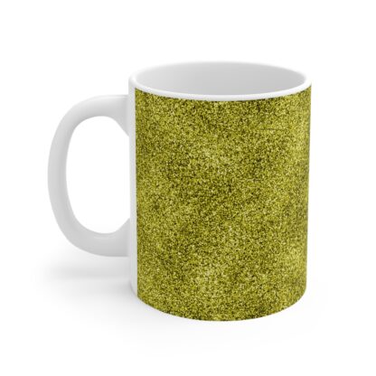 Golden Glitter 11oz Coffee Mug - Stylish and Vibrant for Daily Use - Image 3