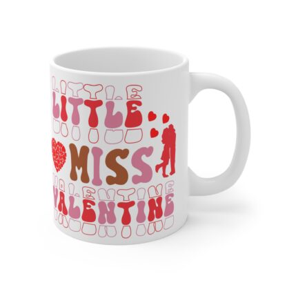 Cute Little Miss Valentine Mug - 11oz Love Gift for Kids - Image 4