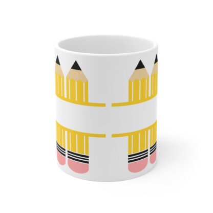 Colorful Pencil Design 11oz Mug - Perfect Gift for Teachers and Students - Image 2