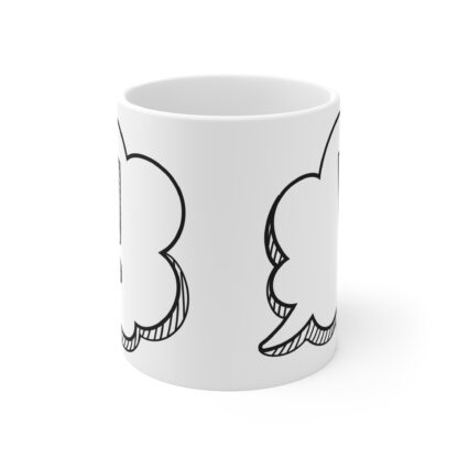 Exclaimation Mark in a Speech Bubble | White Ceramic Mug 11oz - Image 2