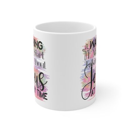 Inspirational Jesus Mug - 11oz Warning Design for Christians - Image 2