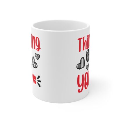 Thinking of You Heart Mug - 11oz Love Gift for Friends & Family - Image 2