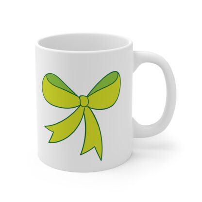 Yellow Ribbons | White Ceramic Mug 11oz - Image 4