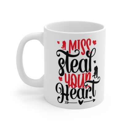"Miss Steal Your Heart" Coffee Mug - 11oz Romantic Gift for Couples - Image 3