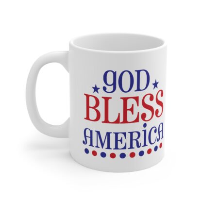 Patriotic 11oz Mug – God Bless America Design for Holidays and Celebrations - Image 3
