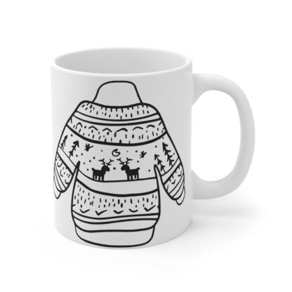 Cozy Sweater Mug - 11oz Holiday Coffee Cup - Image 4