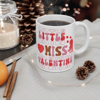 Cute Little Miss Valentine Mug - 11oz Love Gift for Kids - Image 5