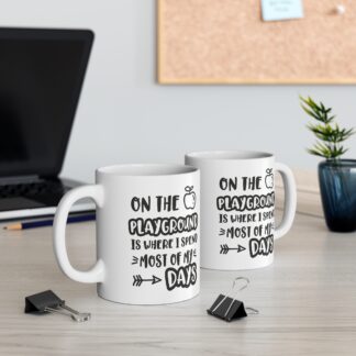 Playground Enthusiast Mug - Fun 11oz Ceramic Cup for Teachers and Kids