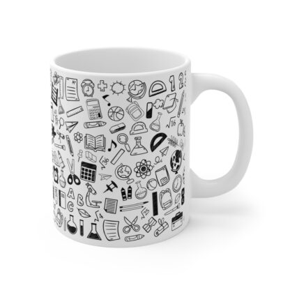 Creative Doodle 11oz Mug - Perfect for Students and Teachers - Image 4