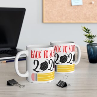 Mug Back to School Retro 2020 Yellow Pencil 11oz