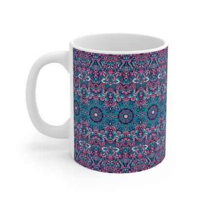 Bohemian Patterned Mug 11oz - Cozy Coffee Cup for Home and Office - Image 3
