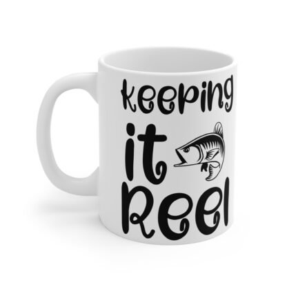 Keeping It Reel Fishing Mug - 11oz Coffee Cup for Anglers - Image 3