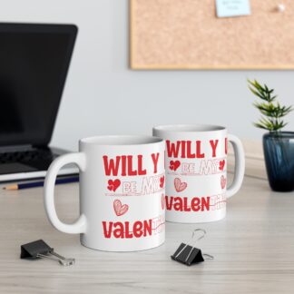 Valentine's Day Love Mug - 'Will You Be My Valentine?' 11oz Coffee Cup