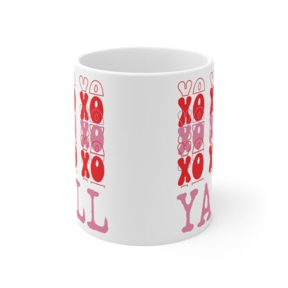 Romantic Coffee Mug - XOXO Ya'll Love Design - Image 2