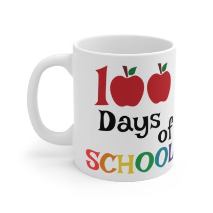 100 Days of School Mug - Fun Apple Design for Teachers and Students - Image 3