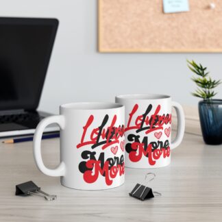 Love You More Heart Mug - Romantic Gift for Couples & Loved Ones