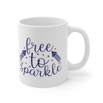 Patriotic Sparkle Mug - 11oz Freedom Design for Celebrations - Image 4