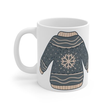 Cozy Sweater Mug - 11oz Winter Hot Beverage Cup for Holiday Cheer - Image 3