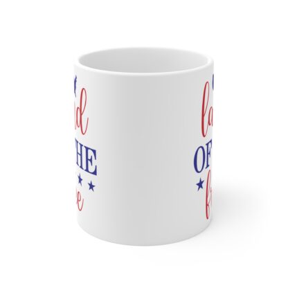 Land of the Free Mug - 11oz | Patriotic Coffee Cup for Celebrations & Everyday Use - Image 2