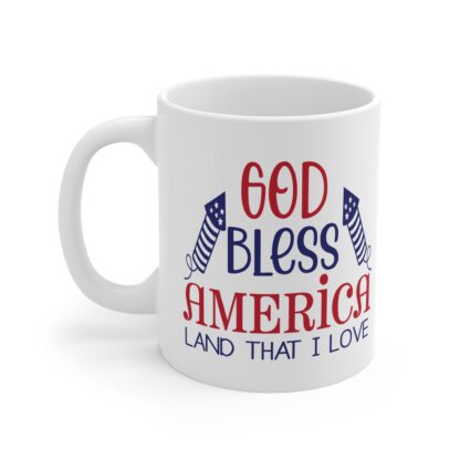 Patriotic 11oz Mug - "God Bless America" Design - Image 3