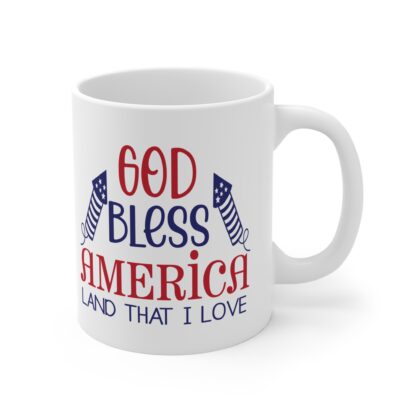 Patriotic 11oz Mug - "God Bless America" Design - Image 4