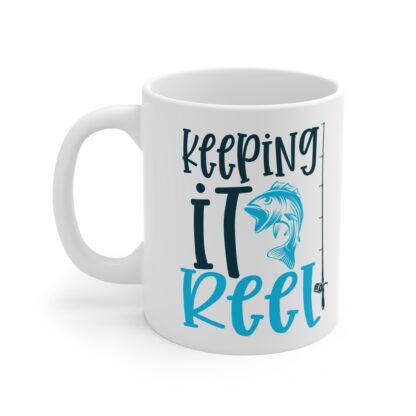 Fishing-Themed Mug - 'Keeping It Reel' 11oz Coffee Cup for Anglers - Image 3