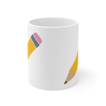 Colorful Pencil Design 11oz Mug - Perfect Gift for Teachers and Students - Image 2