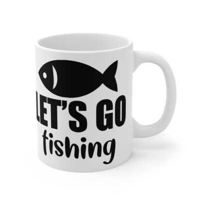 Let's Go Fishing Mug - 11oz Ceramic Coffee Cup for Fishing Lovers - Image 4