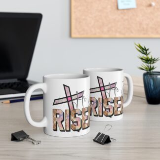 He Is Risen Christian Mug - 11oz Inspirational Coffee Cup