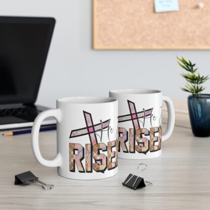 He Is Risen Christian Mug - 11oz Inspirational Coffee Cup