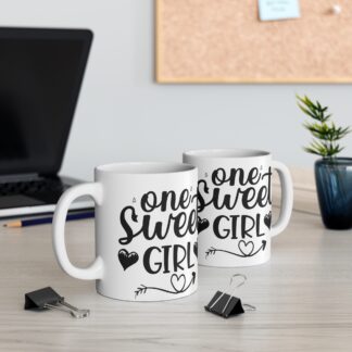 One Sweet Girl Coffee Mug - 11oz Ceramic Cup for Teens & Girls