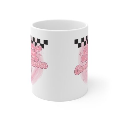Breast Cancer Warrior Mug - 11oz Inspirational Coffee Cup - Image 2