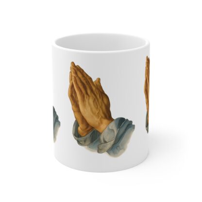 Artistic Prayer Hands 11oz Mug - Perfect for Spiritual Reflection - Image 2