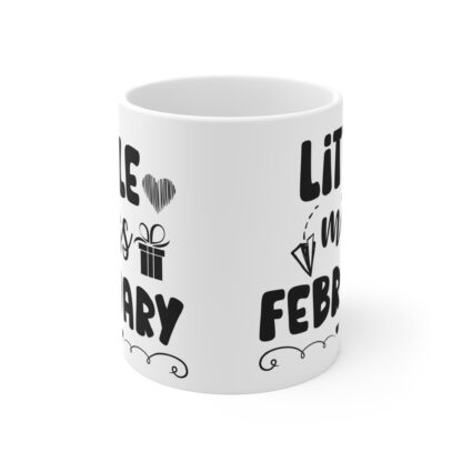 Little Miss February Mug - 11oz Gift for February Birthdays - Image 2