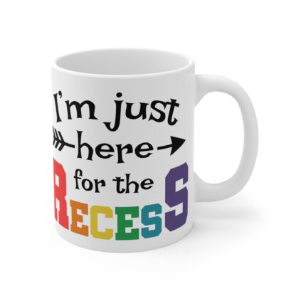 Colorful Recess Themed Coffee Mug - 11oz for Teachers & Students - Image 4