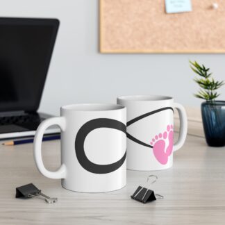 Baby Feet Pinki | White Ceramic Mug 11oz