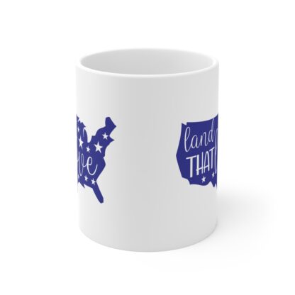 11oz Love & Stars Mug - 'Land That Love' Design for Nostalgic Coffee Lovers - Image 2