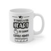 Teacher Appreciation Mug - "It Takes a Big Heart to Shape Little Minds" - 11oz - Image 4