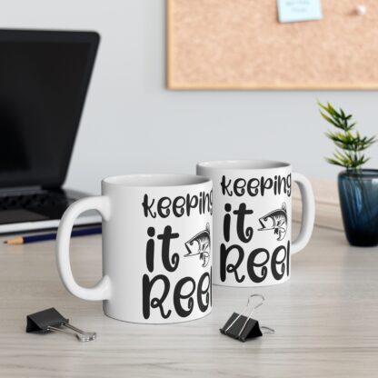 Keeping It Reel Fishing Mug - 11oz Coffee Cup for Anglers