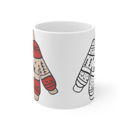 Cozy Sweater Mug - 11oz Holiday Coffee Cup - Image 2