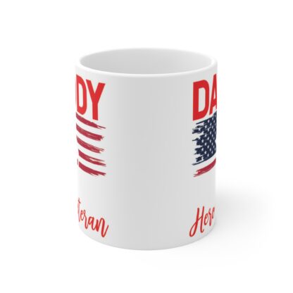 Patriotic Veteran Mug, Father's Day Gift, Hero Veteran Coffee Cup, Military Appreciation, Dad Gift Idea, Custom Mug - Image 2