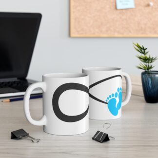 Baby Feet Blue | White Ceramic Mug 11oz